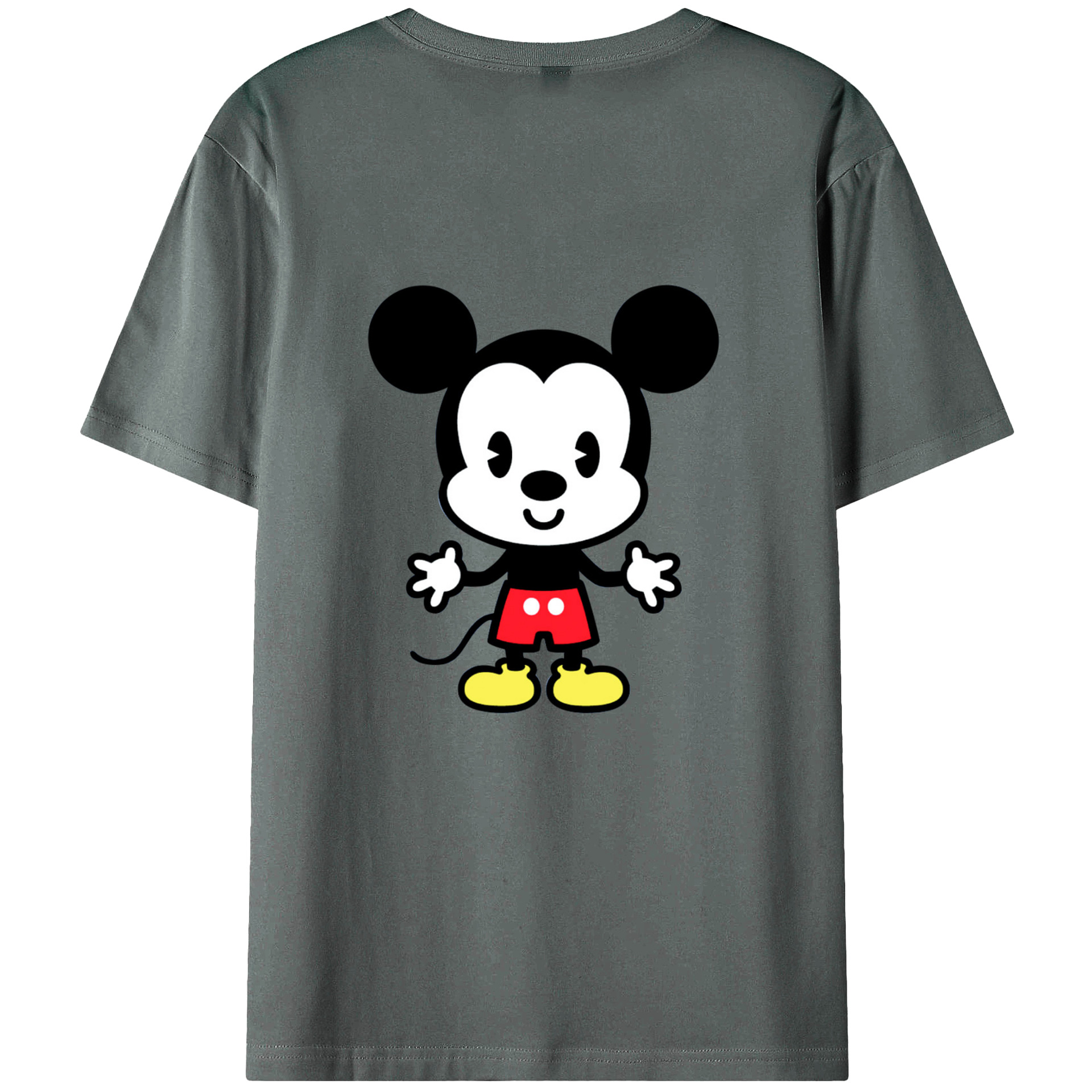 （画像用） ミッキーマウス Mickey Mouse 綿100％半袖Tシャツ（背面プリント）
